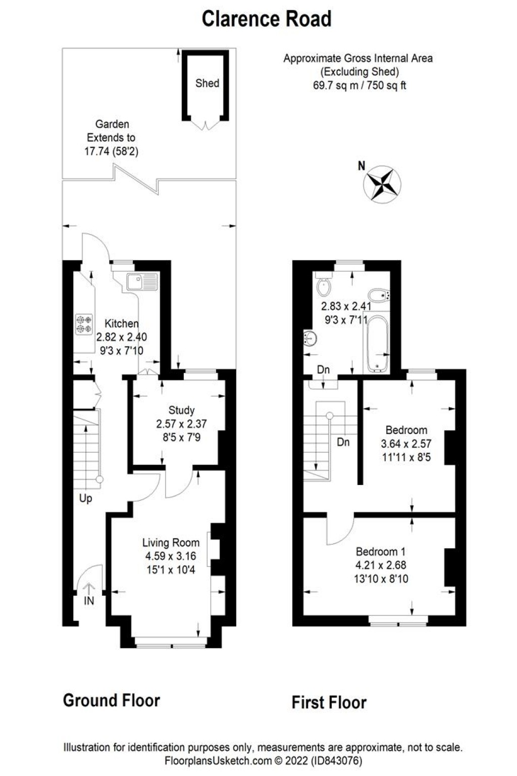 Floorplans For Clarence Road, Sutton