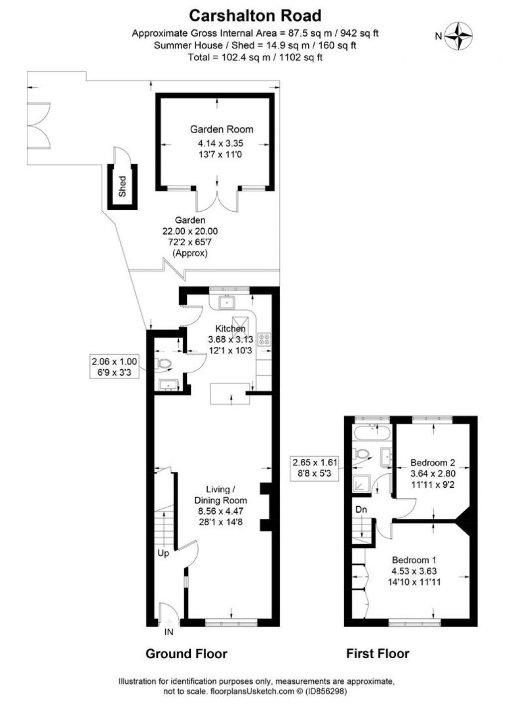 Floorplans For Carshalton Road, Banstead