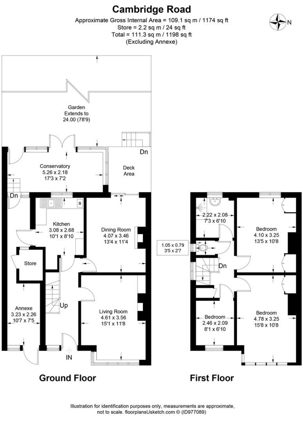 Floorplans For Cambridge Road, Carshalton