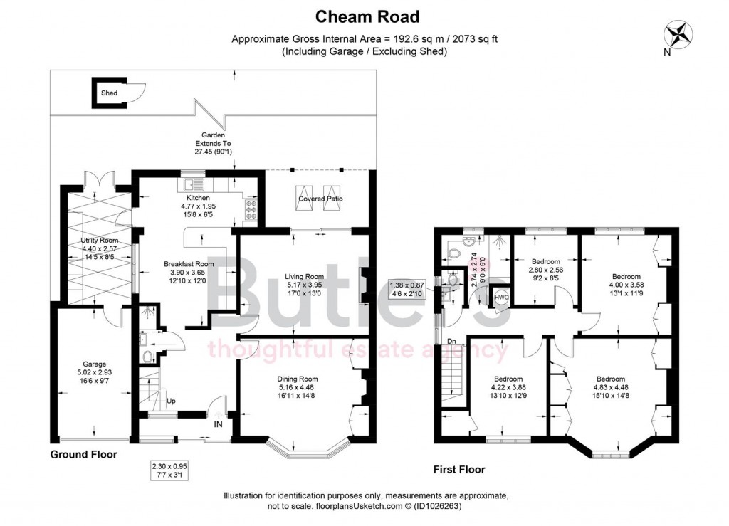 Floorplans For Cheam Road, Cheam, Sutton
