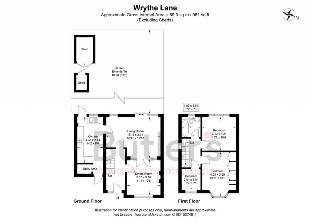 Floorplans For Wrythe Lane, Carshalton