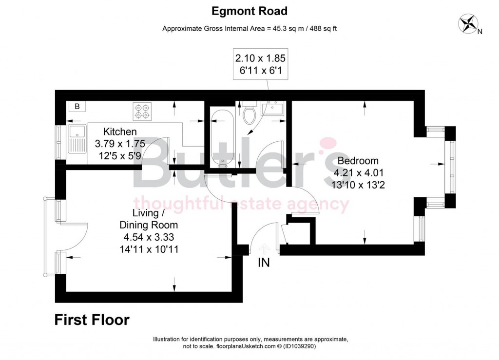 Floorplans For Egmont Road, Sutton