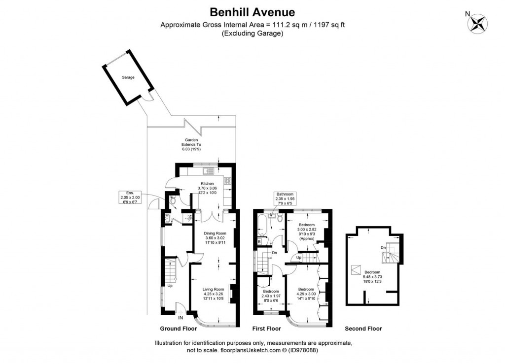Floorplans For Benhill Avenue, Sutton