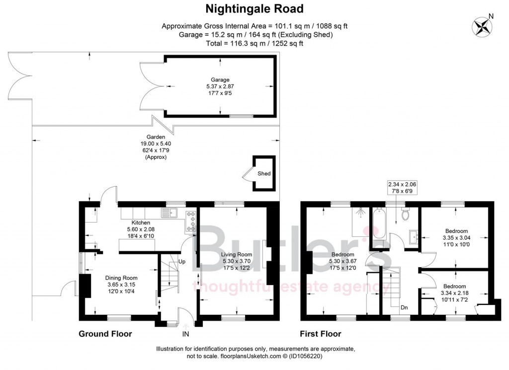 Floorplans For Nightingale Road, Carshalton