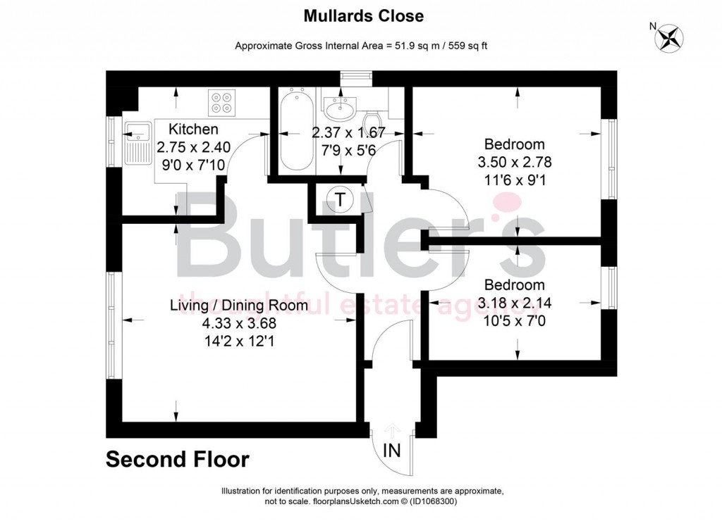 Floorplans For Mullards Close, Mitcham