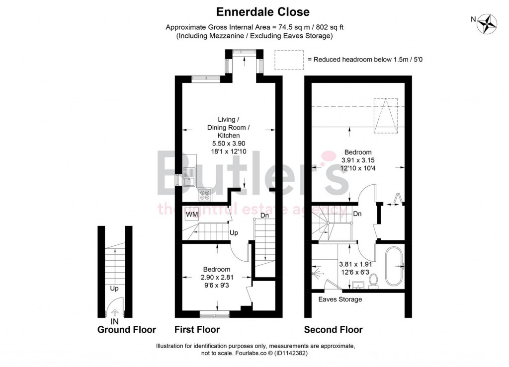 Floorplans For Ennerdale Close, Cheam, Sutton