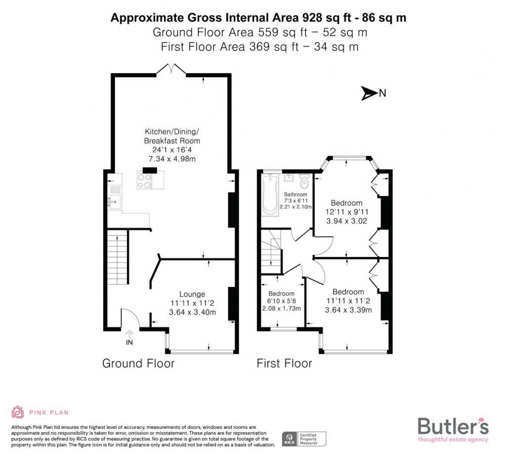Floorplans For Brocks Drive, Cheam, Sutton