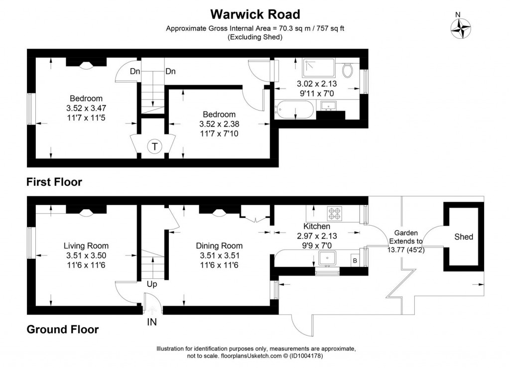 Floorplans For Warwick Road, Sutton