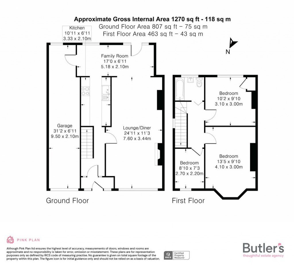 Floorplans For Erskine Road, Sutton