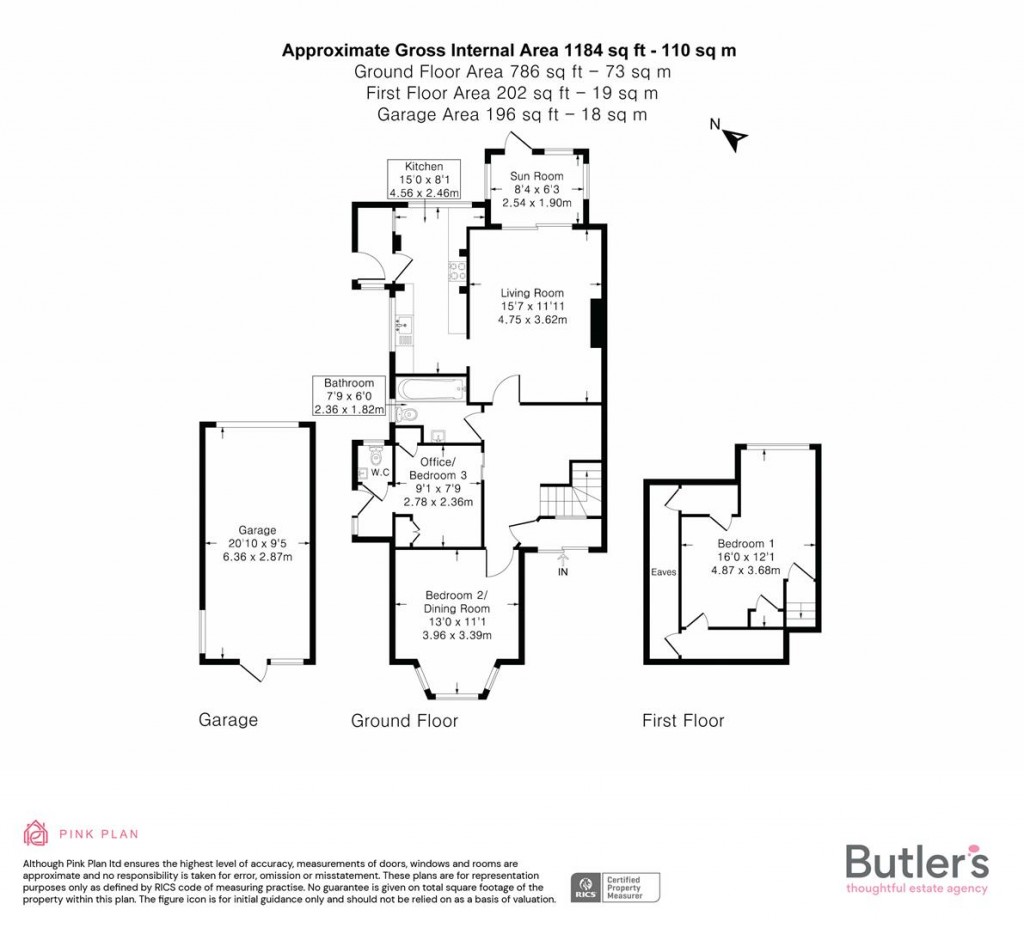 Floorplans For Benhill Road, Sutton