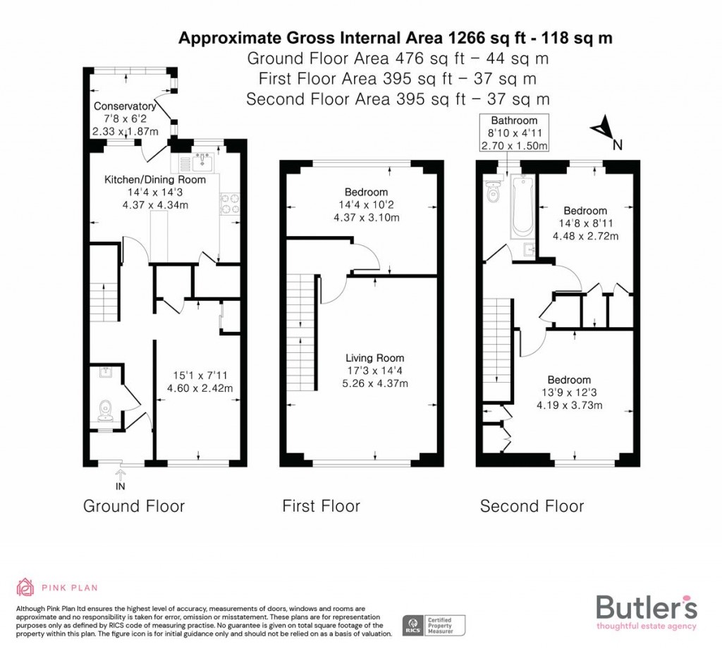 Floorplans For North Street, Carshalton