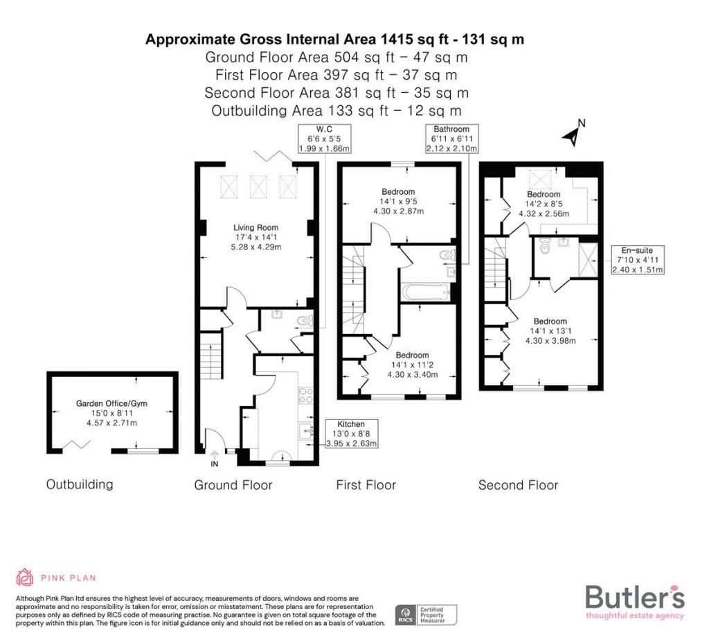 Floorplans For Cane Hill Drive, Coulsdon