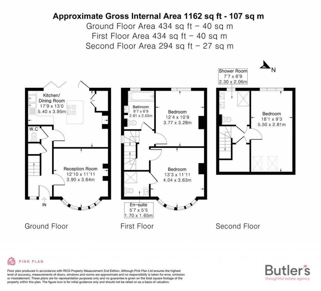 Floorplans For Fieldsend Road, Cheam, Sutton