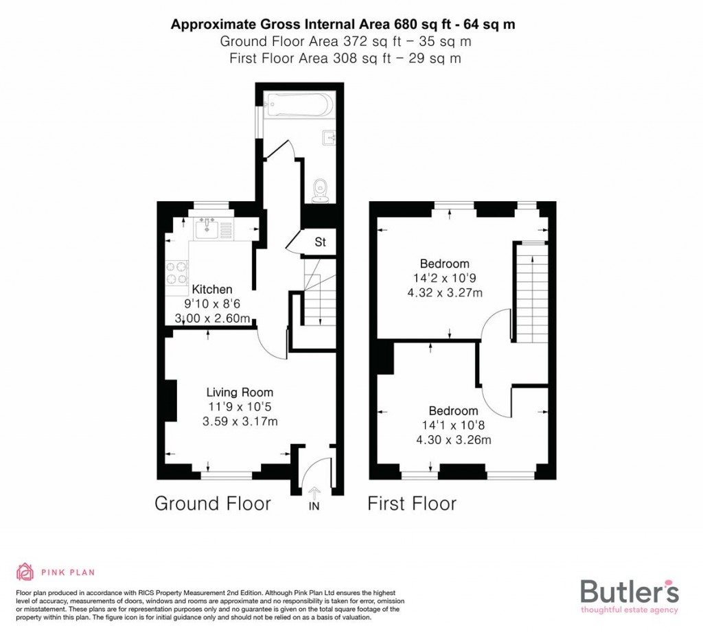 Floorplans For Whitland Road, Carshalton