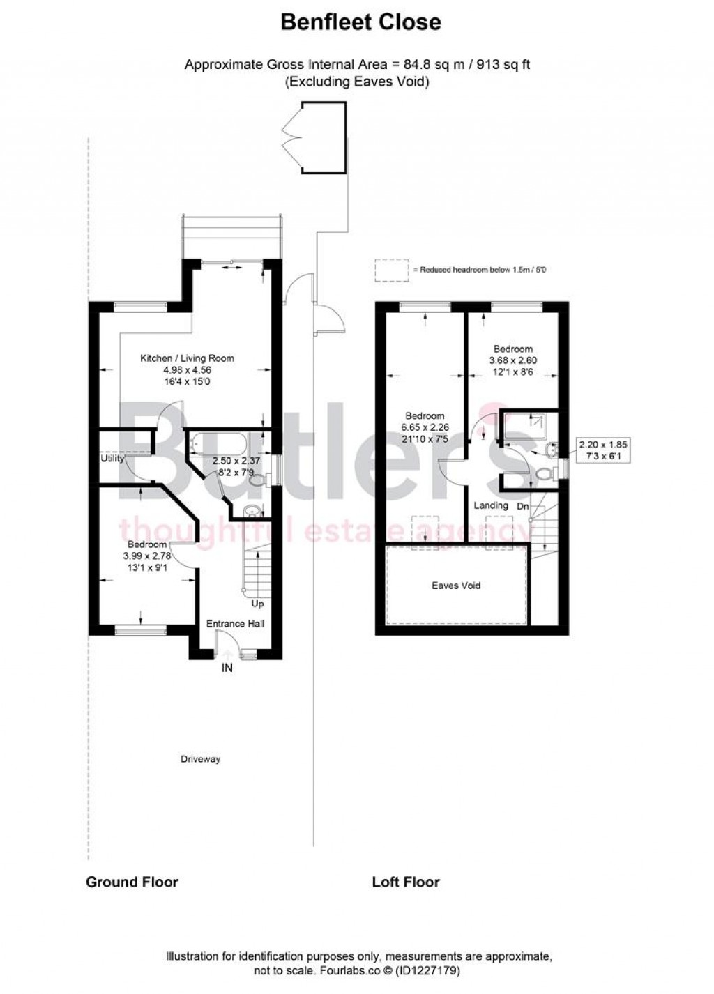 Floorplans For Benfleet Close, Sutton