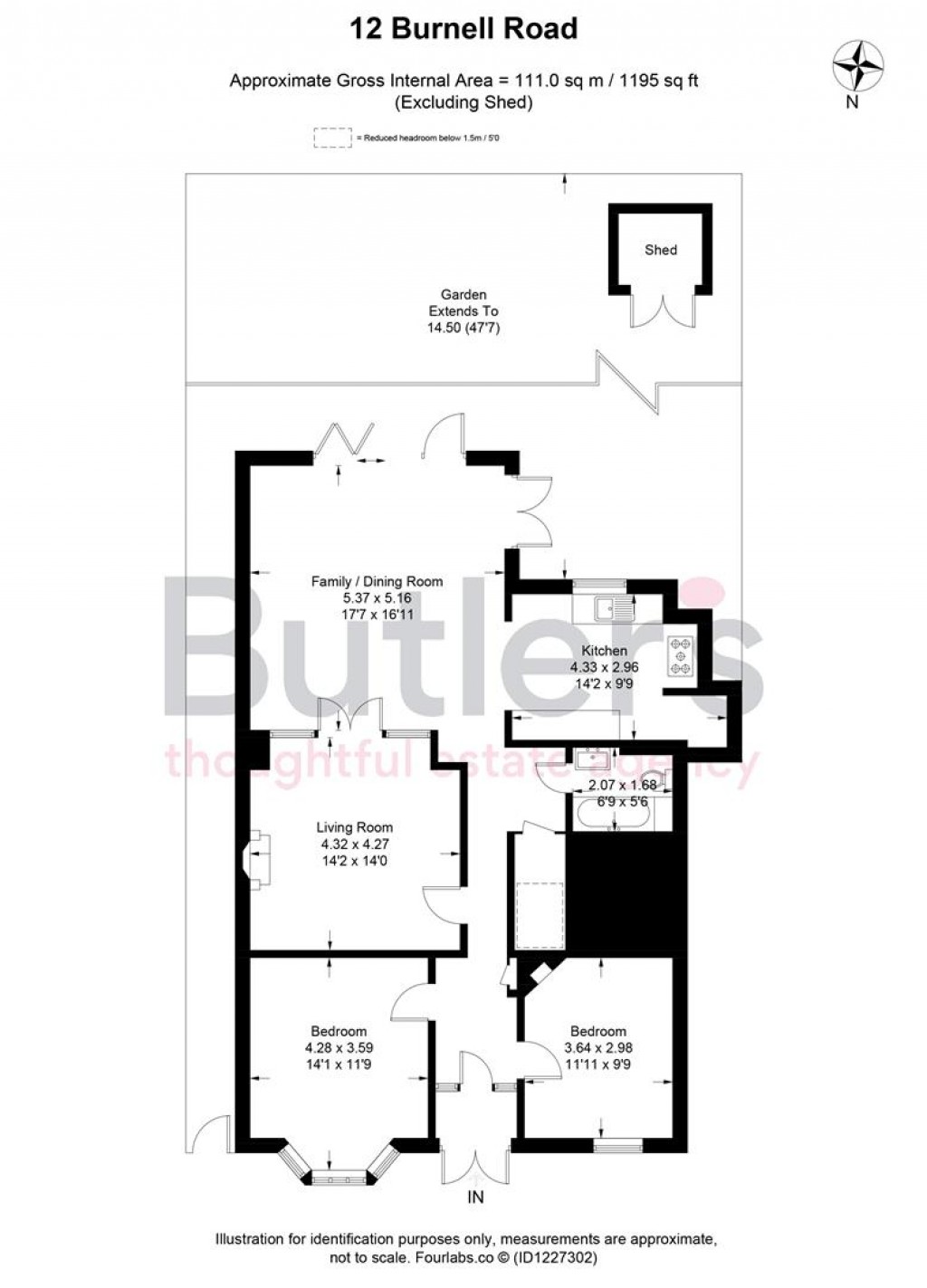 Floorplans For Burnell Road, Sutton