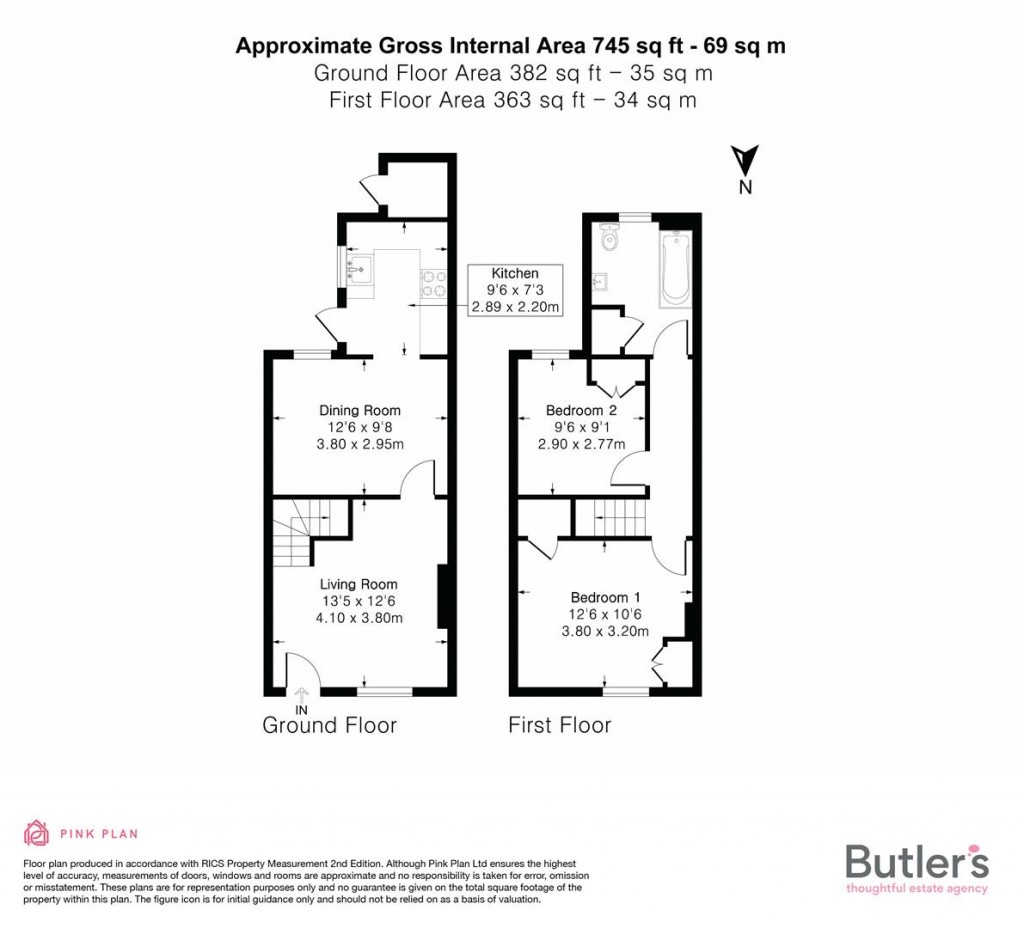 Floorplans For West Street Lane, Carshalton