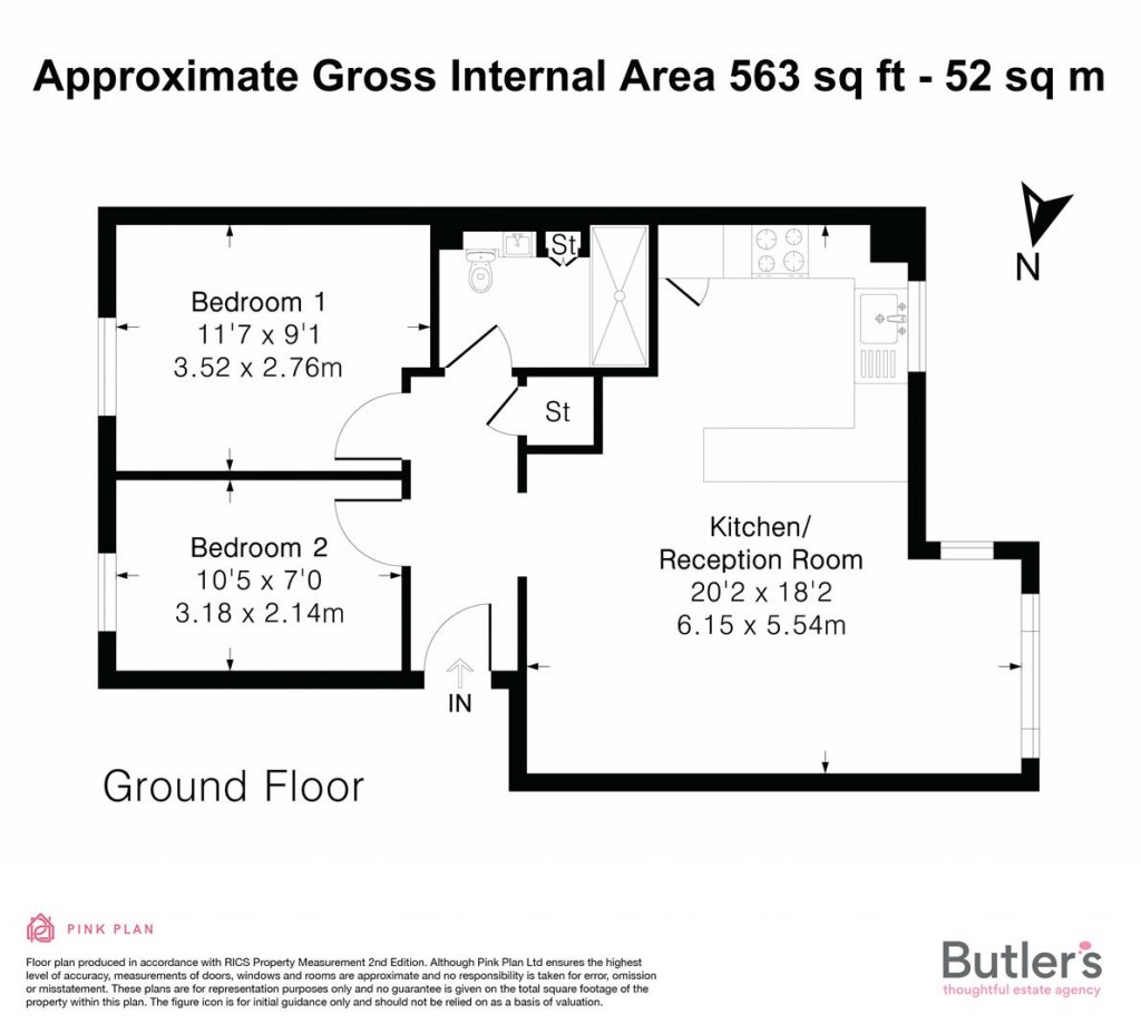 Floorplans For Mullards Close, Mitcham