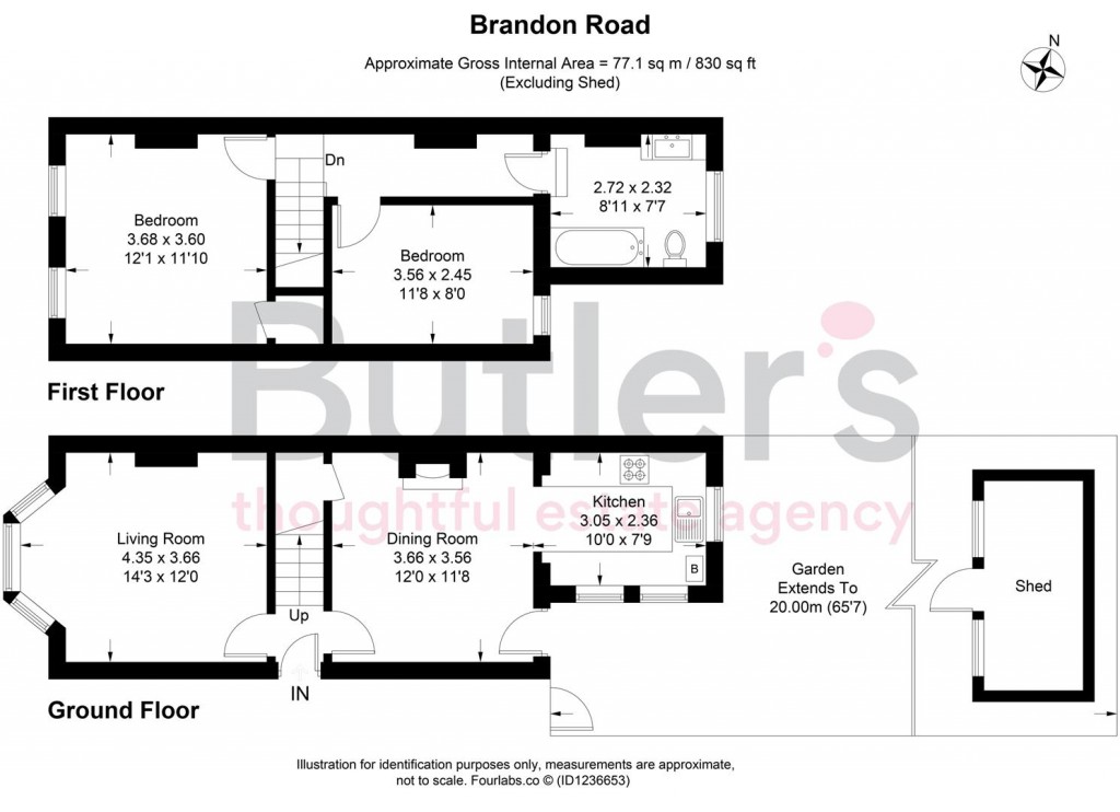 Floorplans For Brandon Road, Sutton