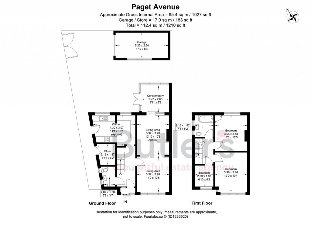 Floorplans For Paget Avenue, Sutton