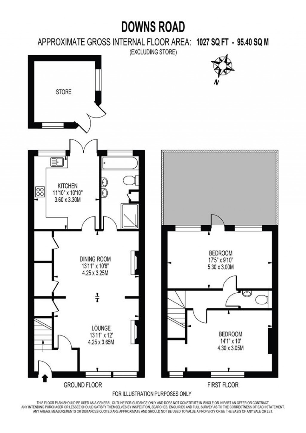 Floorplans For Downs Road, Sutton