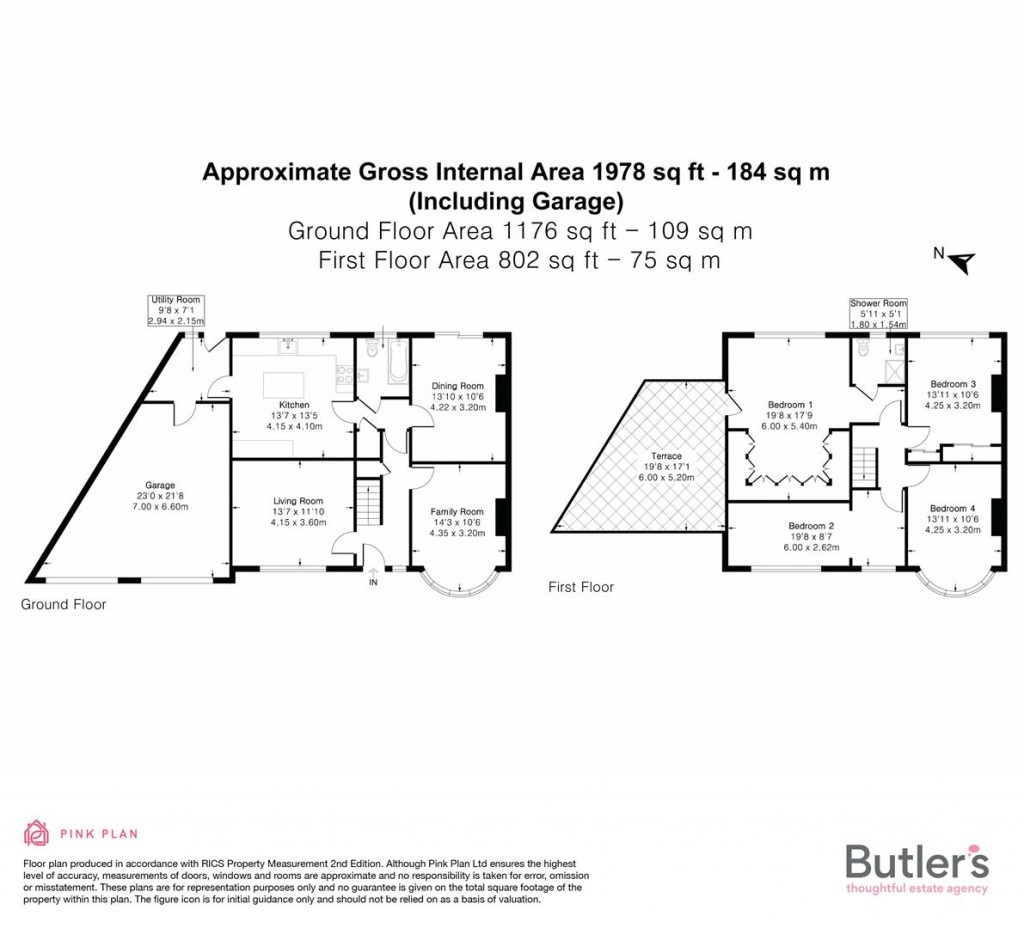 Floorplans For Benfleet Close, Sutton