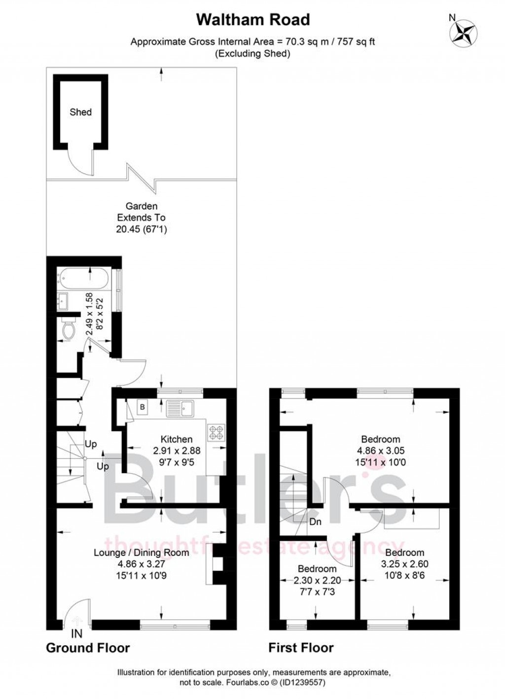 Floorplans For Waltham Road, Carshalton