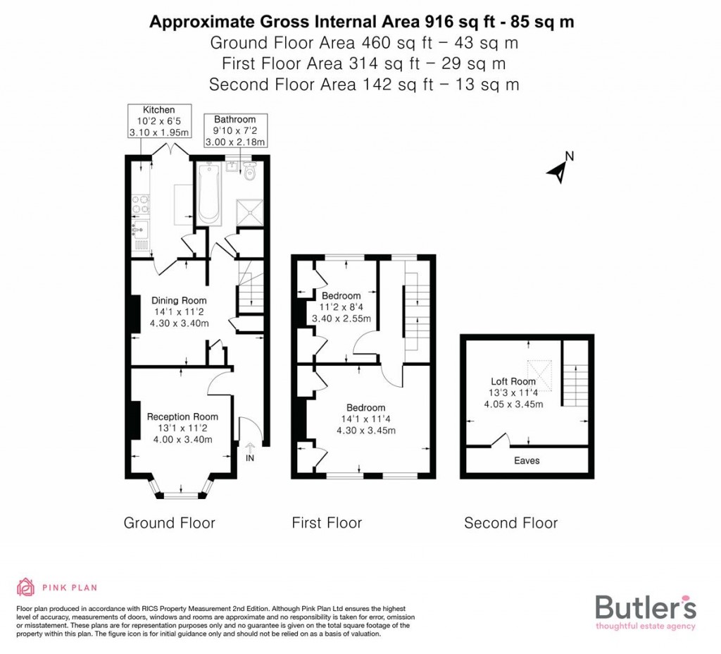 Floorplans For Beulah Road, Sutton