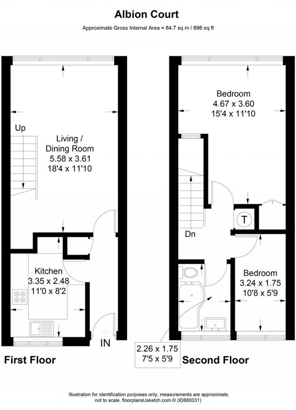 Floorplans For Albion Road, Sutton