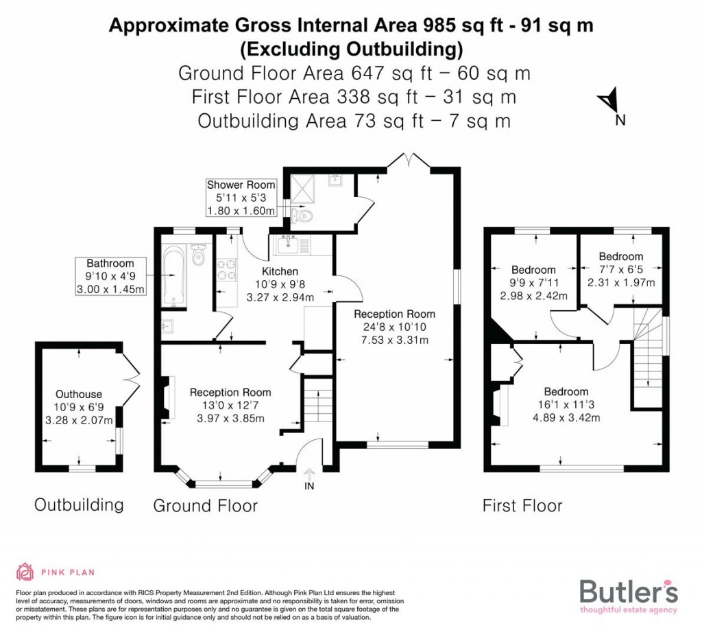 Floorplans For Gander Green Lane, Cheam, Sutton
