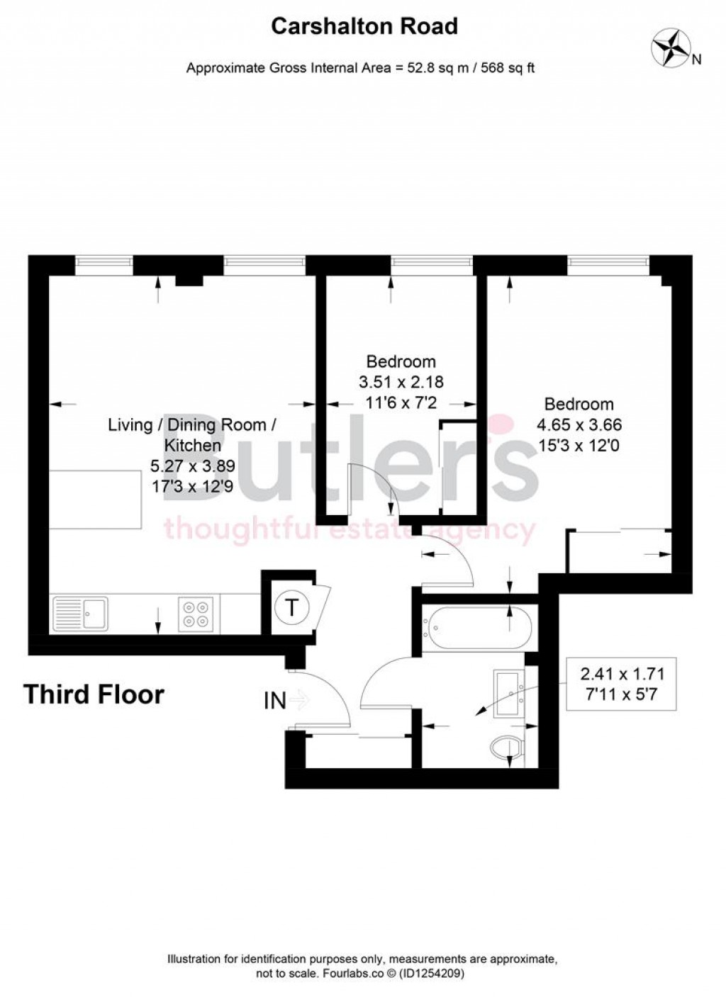 Floorplans For Carshalton Road, Sutton