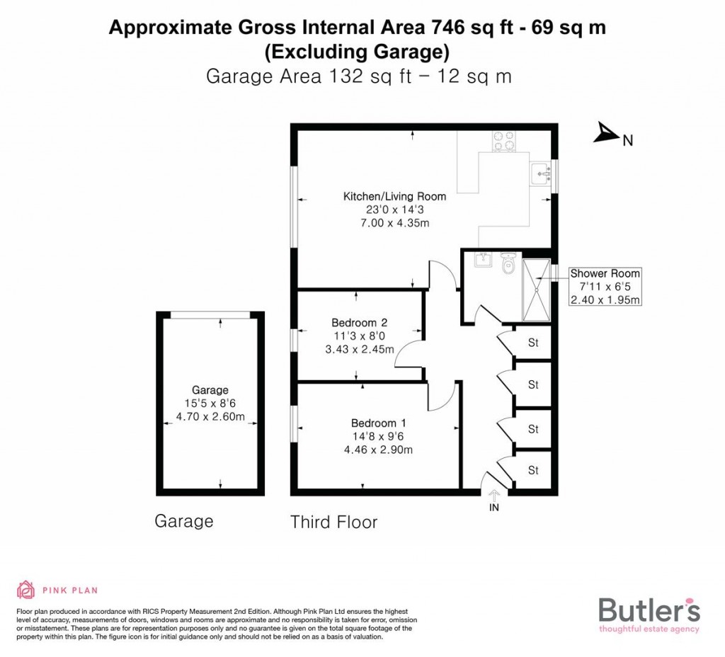 Floorplans For Worcester Road, Sutton