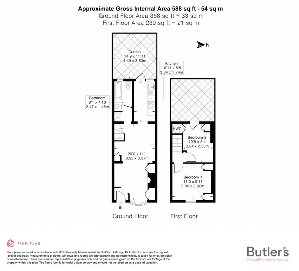 Floorplans For Harold Road, Sutton