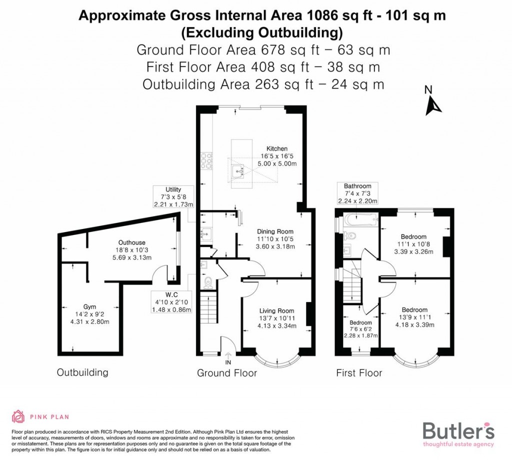 Floorplans For Walton Avenue, Cheam, Sutton