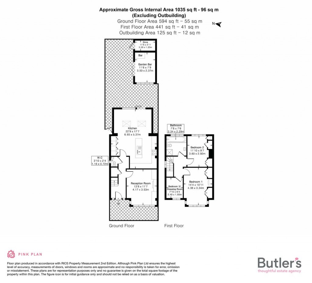 Floorplans For Hurstcourt Road, Sutton