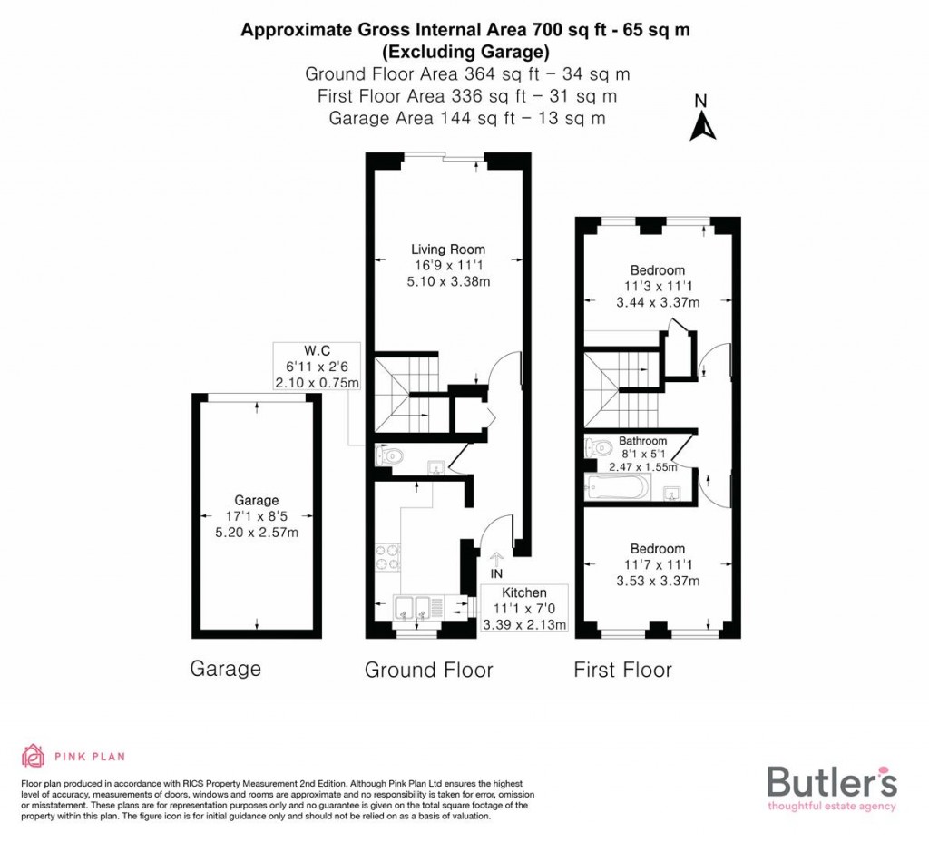 Floorplans For Worcester Road, Sutton