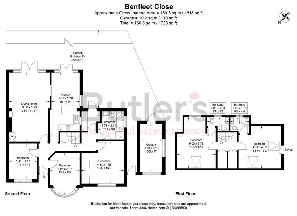 Floorplans For Benfleet Close, Sutton