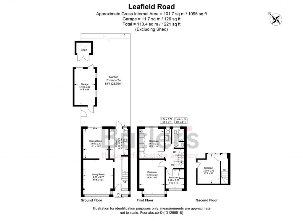 Floorplans For Leafield Road, Sutton