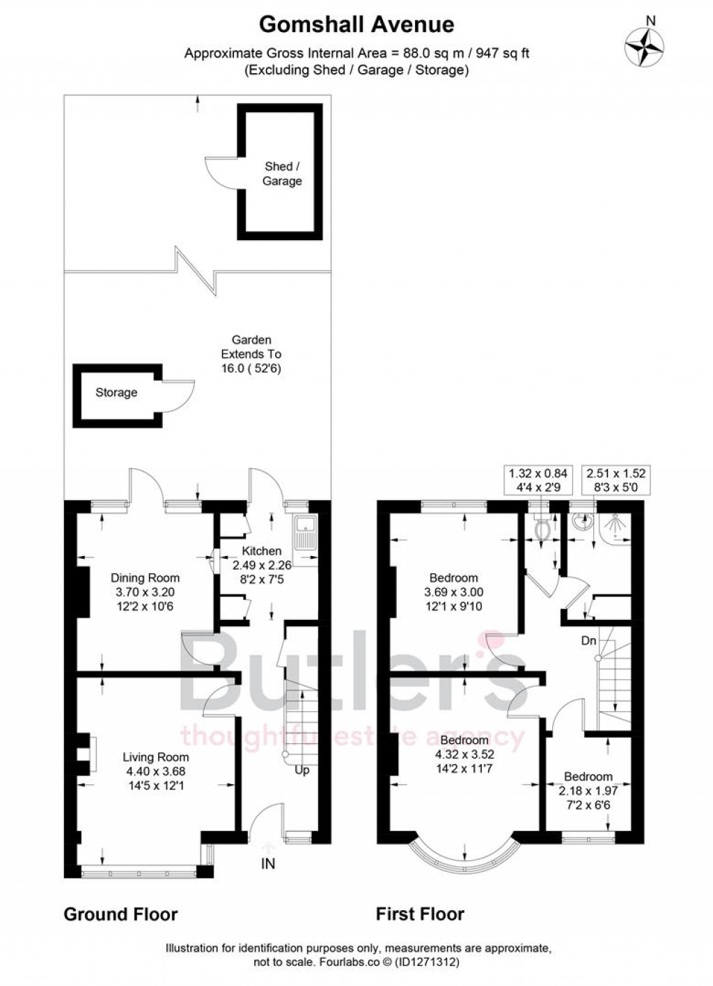 Floorplans For Gomshall Avenue, Wallington