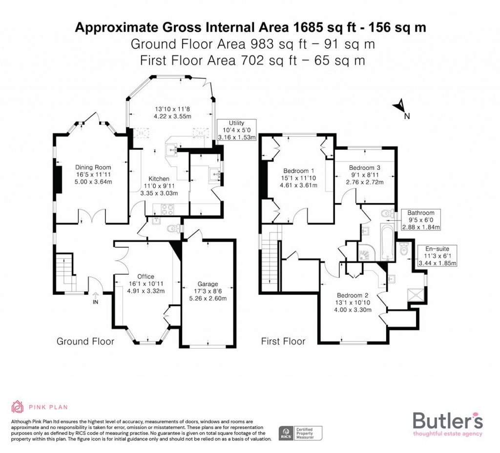 Floorplans For Belmont Rise, Cheam, Sutton