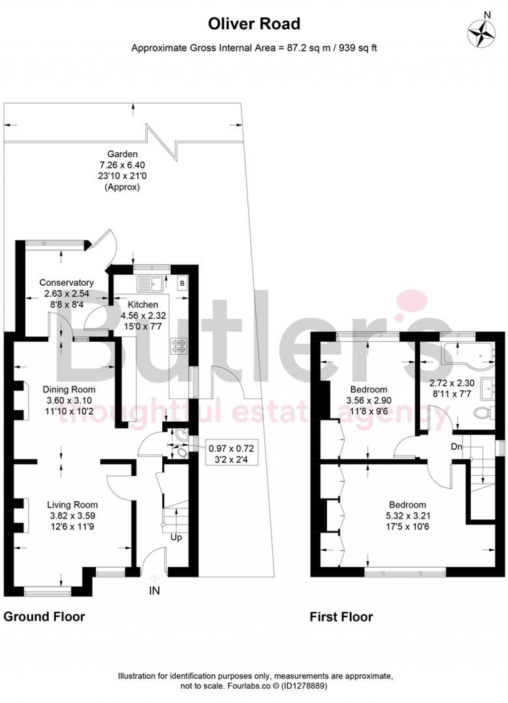 Floorplans For Oliver Road, Sutton