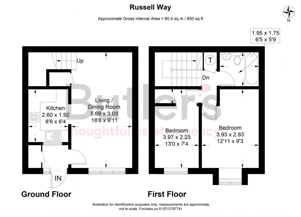 Floorplans For Russell Way, Sutton
