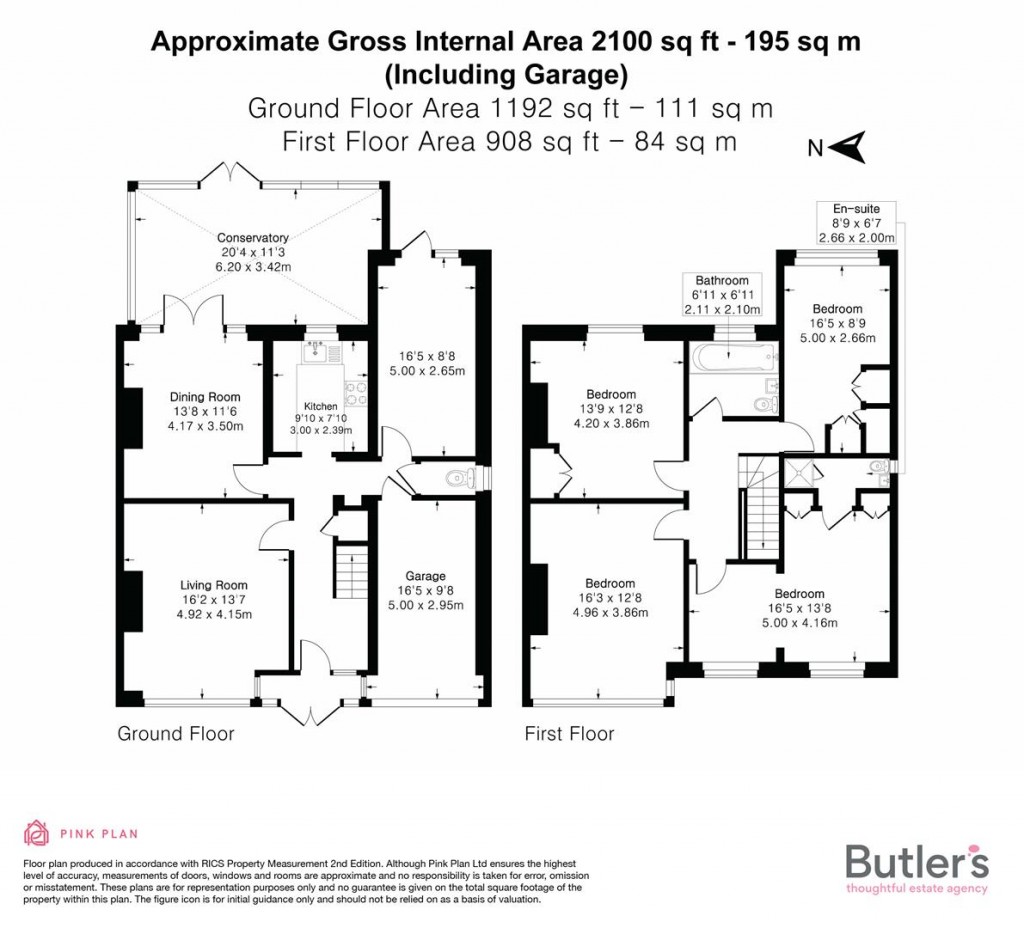 Floorplans For Lynwood Drive, Worcester Park