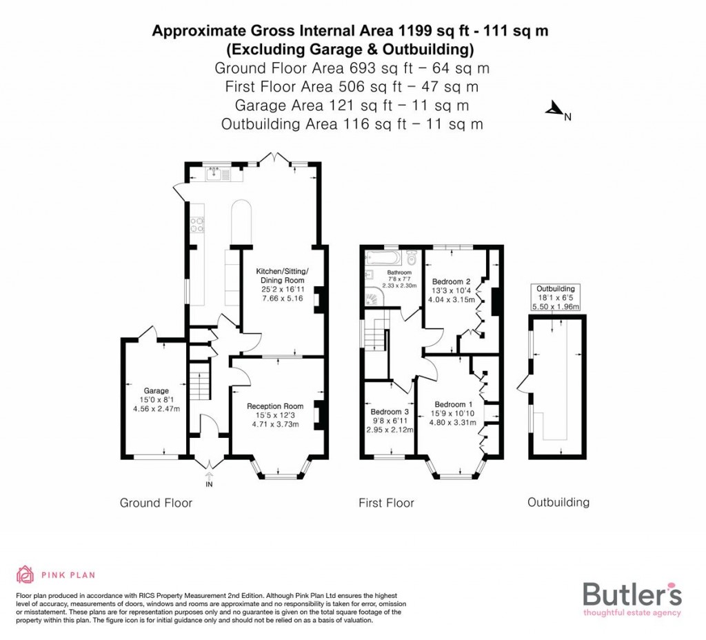 Floorplans For Queen Mary Avenue, Morden