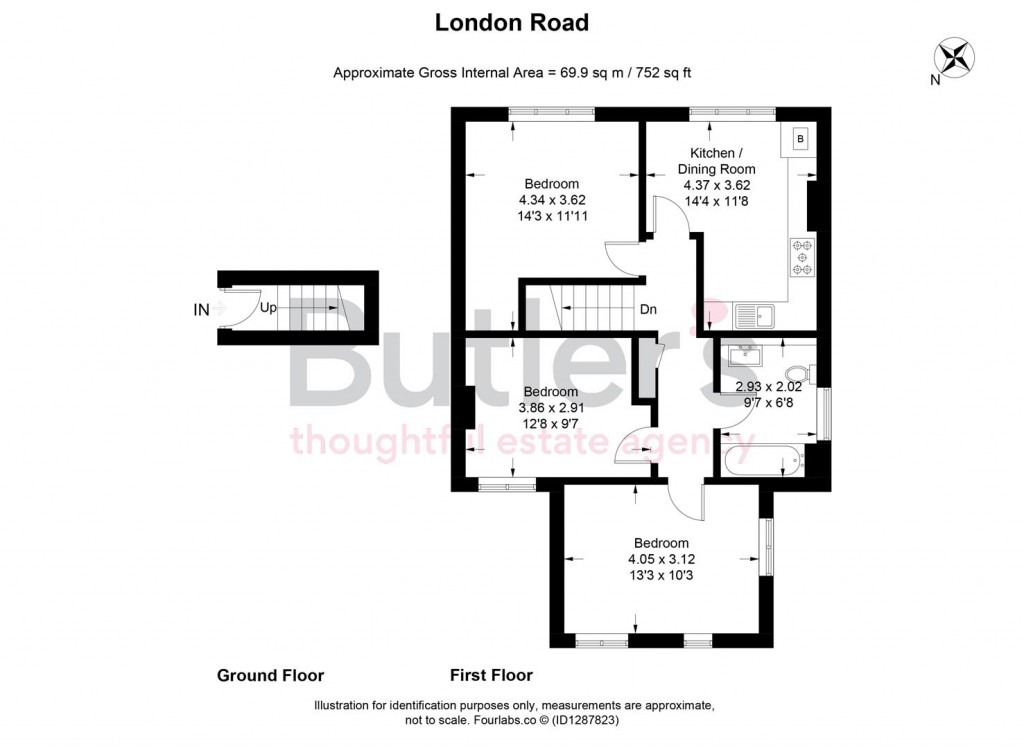Floorplans For 713 London Road, Cheam, Sutton
