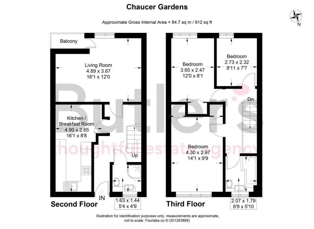 Floorplans For Chaucer Gardens, Sutton