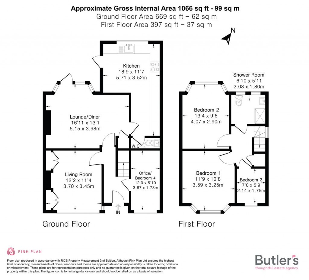 Floorplans For Henley Avenue, Cheam, Sutton