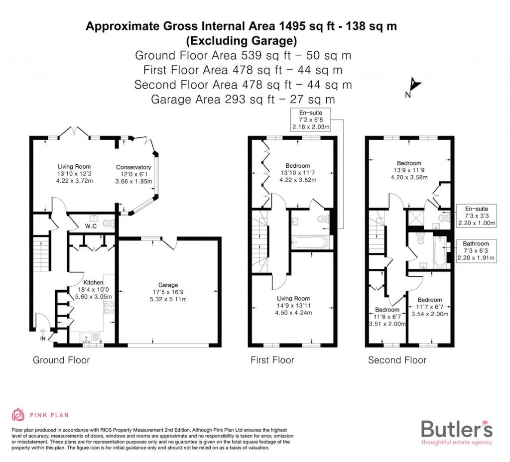 Floorplans For Courtenay Avenue, Sutton