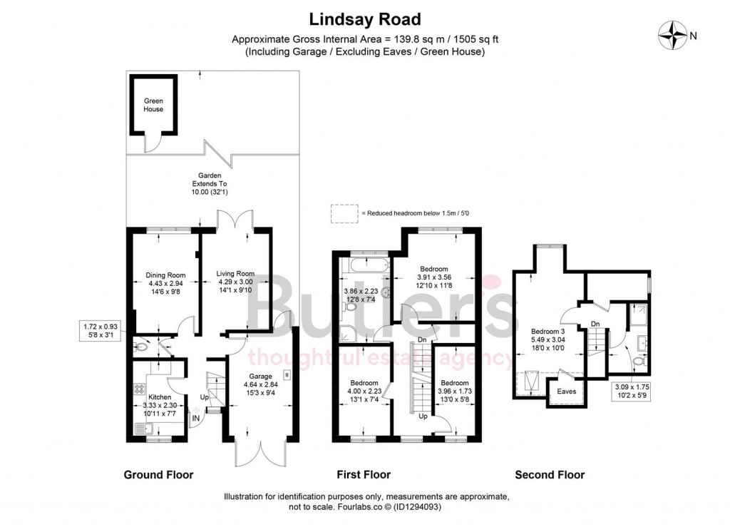 Floorplans For Lindsay Road, Worcester Park