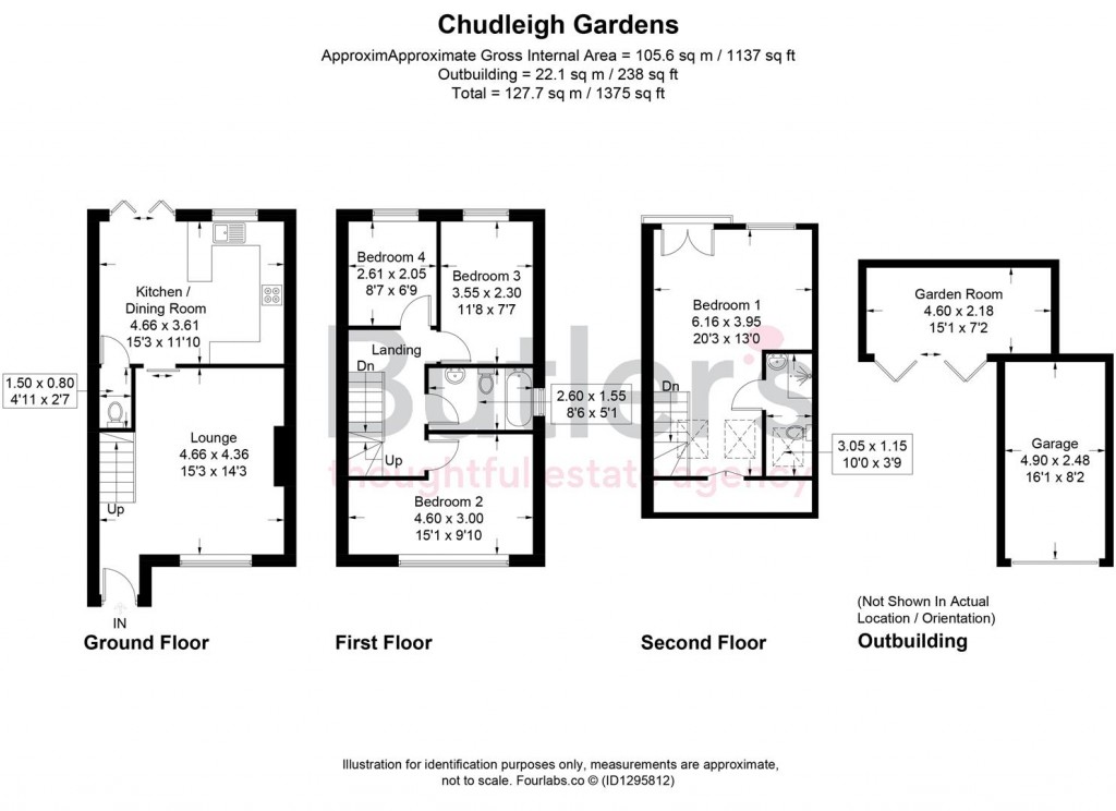 Floorplans For Chudleigh Gardens, Sutton